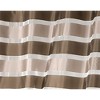 Evideco French Home Goods Striped Sheer Curtain Panel - Light-Filtering Drape for Modern Home Décor, 95 x 55 Inches - 3 of 4