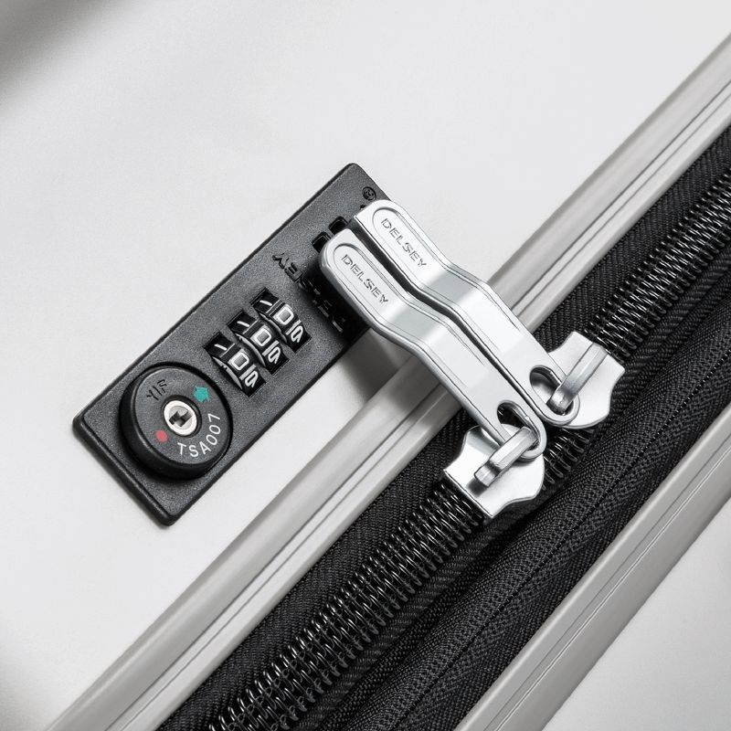 DELSEY Paris Titanium Expandable Upright Hardside Medium Checked Spinner Suitcase, 3 of 8