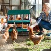 Chicken Nesting Boxes, Chicken Egg Laying Box with Chicken Perch, Roll Away Nest Box for Chicken Coop Hens Poultry - 3 of 4