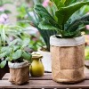 Slickblue Brown Cement Bag Pot, Mock Fold Style, Decorative Planter for Home or Garden, Small or Large Sizes - 2 of 3