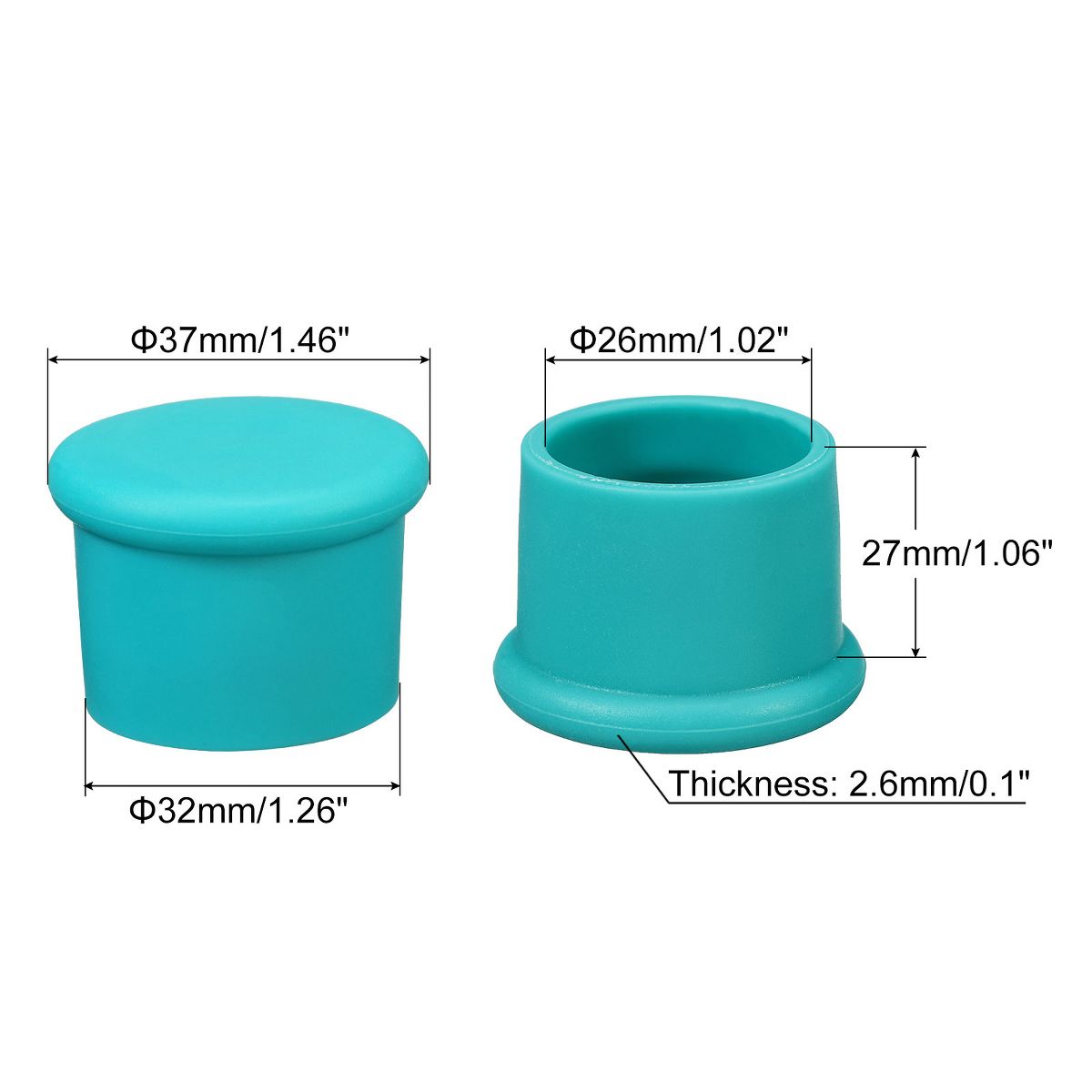Unique Bargains Silicone Unbreakable Reusable Beverage Wine Stoppers 8 Pcs - thumbnail 2