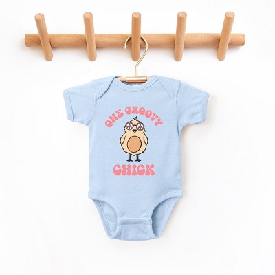 The Juniper Shop One Groovy Chick Baby Bodysuit
