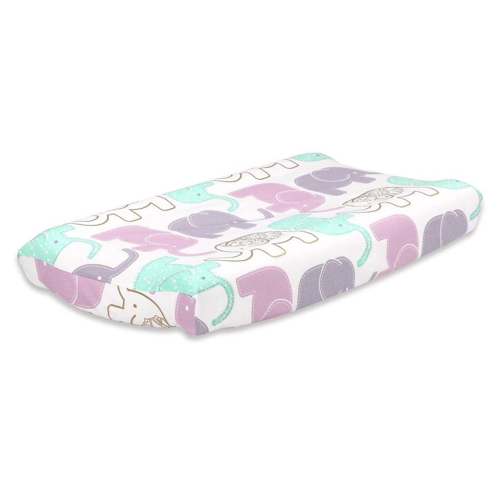 Photos - Changing Table The Peanutshell Little Peanut Changing Pad Cover - Lilac