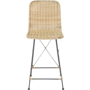 Minerva Weaved Counter Stool (Set Of 2) - BST6505 - Safavieh - 1 of 4