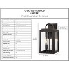 Urban Ambiance Luxury Farmhouse Outdoor Wall Sconce 17.125''H x 9''W,  Olde Bronze Finish,  Macon Collection, UHP1382 - 4 of 4