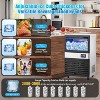 Acekool Commercial Ice Maker Machine, 130Lbs/24H with 27Lbs Storage Bin, Clear Ice Cubes & Automatic Cleaning for Restaurants and Home - 3 of 4