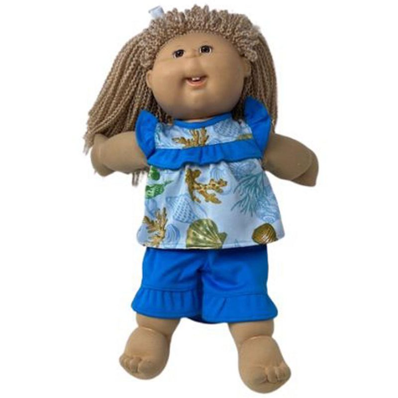 Doll Clothes Superstore Under The Sea Print Outfit For 15-16 Inch Cabbage Patch Kid Dolls, 3 of 5