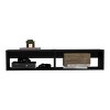 INFURNIC TV Stands and Consoles Floating TV Stand with Spacious Shelves and Wall Mount Design for Living Room, Black, 12.6"*47.68"*9.96" - 3 of 4