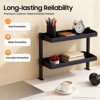 YIYIBYUS Clamp-on Desk Shelf, 2-Tier Shelving with Adjustable Storage Tray - 3 of 4
