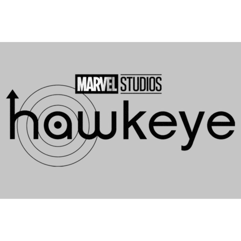 Women's Marvel Hawkeye Black and White Logo Scoop Neck, 2 of 5