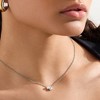 EVRY JEWELS WATERPROOF Gold or Silver Plated Toi et Moi Necklace - 2 of 3