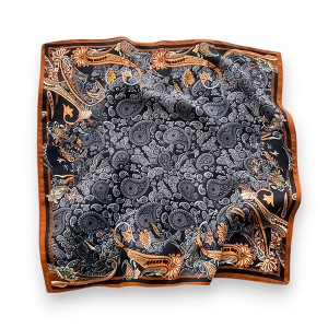 Anna-Kaci Women's Paisley Print Scarf with Classic Bohemian Design 27×27 Inches - 1 of 4