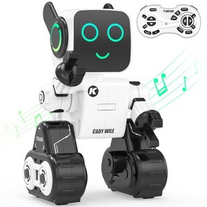 SUGIFT Interactive Smart Robot Toy with Voice Control, Remote, RGB Lights, Dancing, Coin Bank, and Educational Play Features - 1 of 4