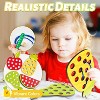 4-Pack Wooden Sorting and Threading Toy Set, Fruit Lacing Activity for Fine Motor Skills - 4 of 4