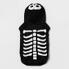 Skeleton Glow Reflective Halloween Hoodie Dog and Cat Costume - Boots & Barkley™ - 2 of 4