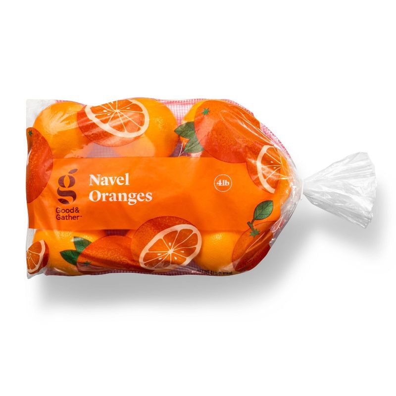 Navel Oranges - 4lb Bag - Good &#38; Gather&#8482;, 1 of 5