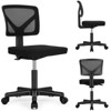 AZL1 Life Concept Computer Office Desk Chair with Ergonomic Lumbar Support Swivel Adjustable Height Armless for Home Office, 16.5"*17.9"*34.8" - 4 of 4