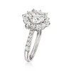 Ross-Simons 1.70 ct. t.w. Moissanite Ring in Sterling Silver - 3 of 4