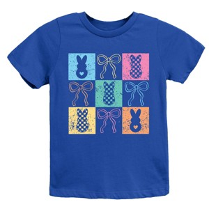 The Juniper Shop Checkered Bunny Coquette Distressed Youth Short Sleeve Tee - 1 of 4