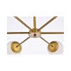 Elegant Lighting Briggs 30 inch pendant in brass with white shade - 4 of 4