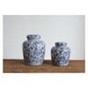 Decorative Ceramic Ginger Jar (6.5") - Blue/White - 3R Studios - image 3 of 3