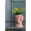Okak Greek Style Cement Head Planter Classic Sculptural Flower Pot for Indoor & Outdoor Garden Decor,6 Different Sizes - 4 of 4