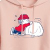 Women's - Peanuts - Linus Snowball Cropped Graphic Hoodie - 2 of 4