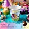 Treasures Gifted Afro Unicorn Cups - 12oz Party Cups - Afro Unicorn Birthday Decorations - Disposable Paper Cups - 4 of 4