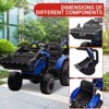 3 in 1 Kids 24V Ride On Tractor, Excavator & Bulldozer, Electric Vehicle w/Trailer, Digger, Shovel Bucket - 3 of 4