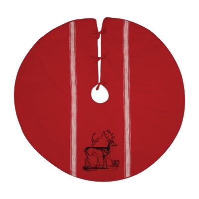 C&F Home Stag Feed Sack Tree Skirt