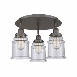 Canton - 3 Light Flush Mount In Industrial Style-10.75 Inches Tall and 17.75 Inches Wide - 1 of 1