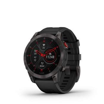 Garmin Vivomove Black Case : With Band Smartwatch Slate Target Accents Silicone - And Sport
