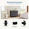 DOMETOUR Drawer Dresser for Bedroom, Fabric Storage Tower Tall Chest Organizer, Storage Cabinet Unit Bins Living Room Entryway Closet-Gray - 2 of 4