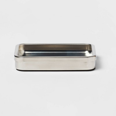 Idesign Everett Push Lock Suction Soap Dish Silver : Target