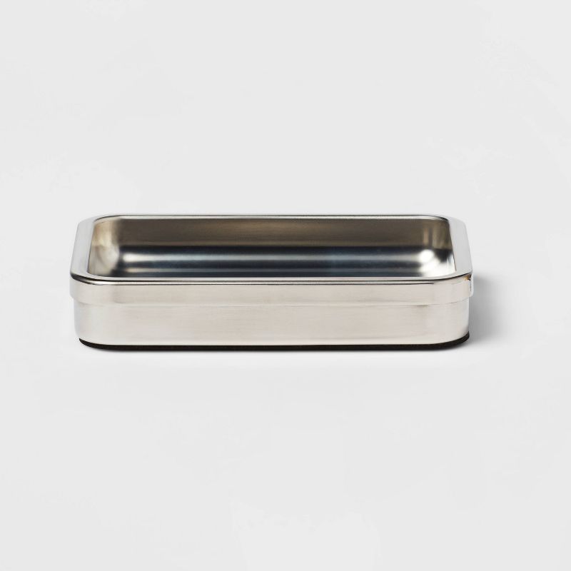 Brushed Stainless Steel Soap Dish - Threshold&#8482;, 1 of 5