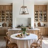 LNC Chet 4-Lights 16" Modern Farmhouse Small Cage Chandelier, Antique Brown and Matte Black - 2 of 4