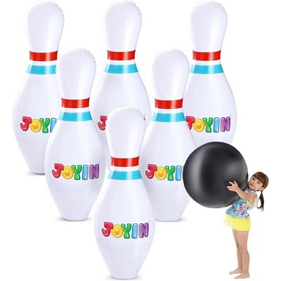 Joyfy Huge Inflatable Bowling Set for Kids, Adults and Family, Kids Education Motor Skills Toys for Christmas Birthday Party Games, Outdoor Activities