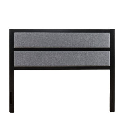 Jessica Upholstered Metal Headboard Gray - Zinus