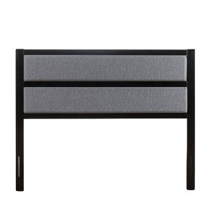 Jessica Upholstered Metal Headboard Gray - Zinus - 1 of 4