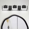 Dimmable LED Bathroom Vanity Light,Modern Black Acrylic Vanity Fixture Over Mirror,Wall Sconce for Bathroom/Bedroom - 2 of 4