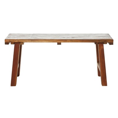 Mahogany Wood Bench Brown - Olivia & May