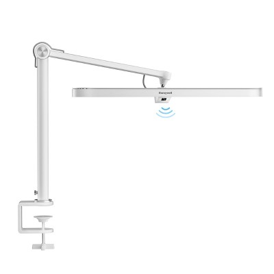 Honeywell LED Desk Lamp with Clamp Full Metal Eye Caring Natural Light 4000K 1300LM Stepless Brightness Dimmable