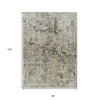 Taupe Beige And Gray Abstract Washable Indoor Outdoor Area Rug - 3 of 4
