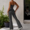 Anna-Kaci Active Women's Flared Halter Neck Jumpsuit Convert to High Waist Soft Flared Yoga Pants - 3 of 4