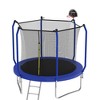 10FT Trampoline with Basketball Hoop, ASTM Approved Reinforced Type Outdoor Trampoline with Enclosure Net - 4 of 4