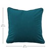 Factory Direct Partners Kids' Novelty Soft Density 15"x15" Microfiber Pillow with Piping Peacock Green - 4 of 4