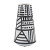 Sagebrook Home 8" Ceramic Vase - Contemporary Eclectic Design Vase Unique Creative Decorative Accent - 2 of 4