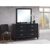 Passion Furniture Glasgow 39 in. W x 35 in. H Rectangle Framed Dresser Mirror - 4 of 4