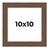 PosterPalooza | 10x10 Wide Barnwood Picture Frame, UV Acrylic, 6 Finishes - Grey, Brown, White, and Black - 2 of 4
