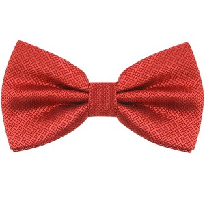 INSPIRE CHIC Men's Adjustable Solid Pre-tied Bow Tie - 1 of 4